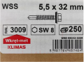 WSS 5,5x32 RAL 3009