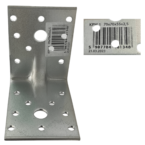 Kątownik do drewna łącznik 70x70x55x2,5mm