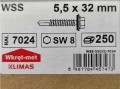 Wkręty samowiercące z podkładką EPDM 5.5x32