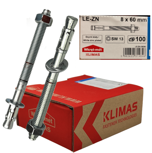 Kotwy mechaniczne do betonu 8x60mm