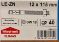 Kotwy mechaniczne do betonu 12x115mm LE-ZN