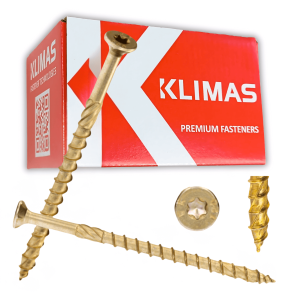 Wkręty ciesielskie do drewna 8x160 łeb stożkowy WKCS TORX 50 sztuk