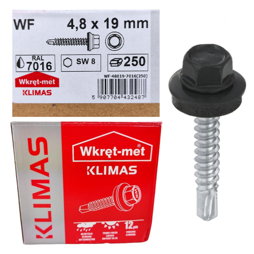 Wkręty farmerskie do metalu 4,8x19