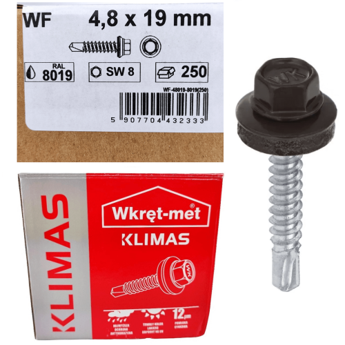 Wkręty farmerskie do metalu 4,8x19