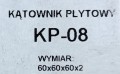 Kątownik płytowy do drewna 60x60x60 mm KP-08