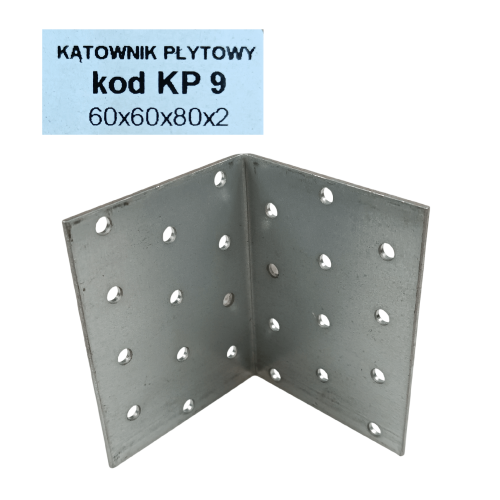 Kątownik płytowy do drewna 60x60x80 mm
