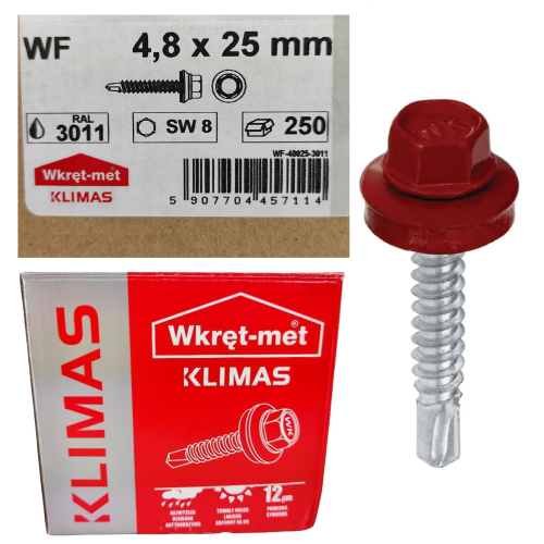 Wkręty farmerskie do metalu 4,8x25