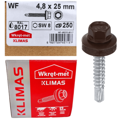 Wkręty farmerskie do metalu 4,8x25