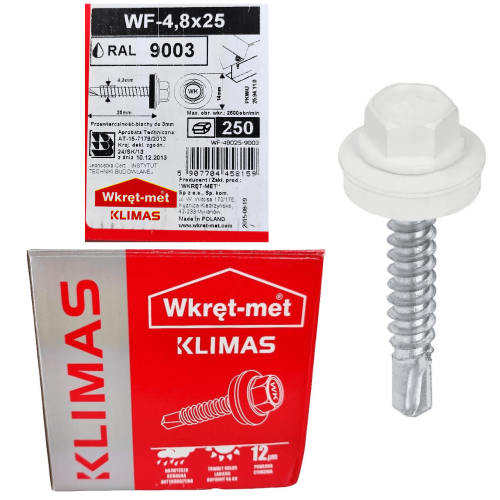 Wkręty farmerskie do metalu 4,8x25