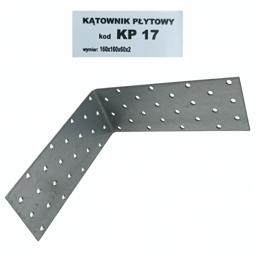 Kątownik płytowy do drewna 160x160x60 mm