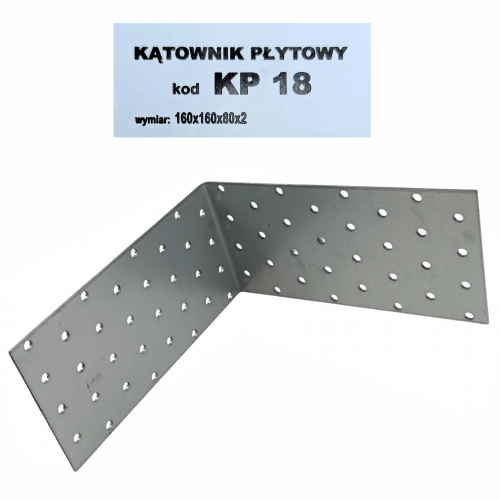 Kątownik płytowy do drewna 160x160x80 mm