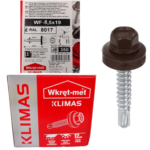 Wkręty farmerskie do metalu 5,5x19