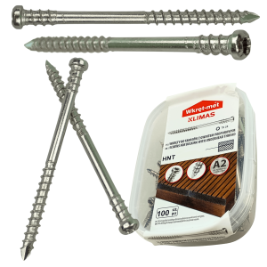 Wkręty tarasowe NIERDZEWNE A2 5x50 mm 100 sztuk na TORX 
