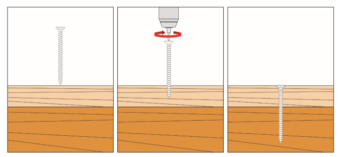 Wkręty do drewna hartowane