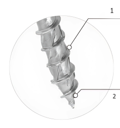 Wkręty konstrukcyjne do drewna KMWHT