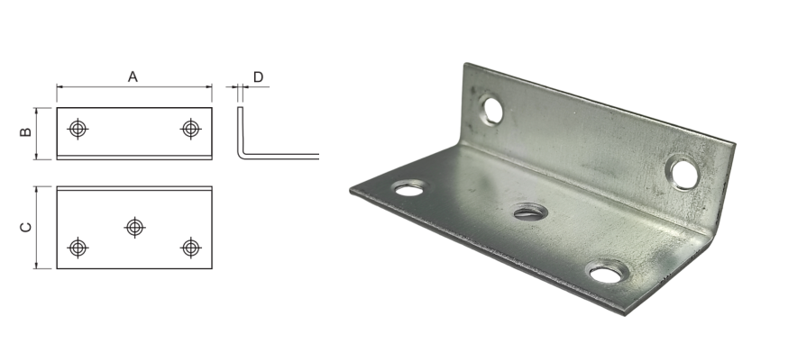 Kątownik szeroki do drewna