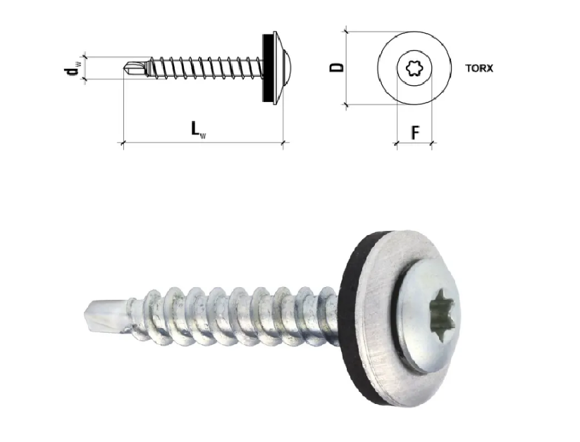 Wkręty samowiercące typu farmer WDD