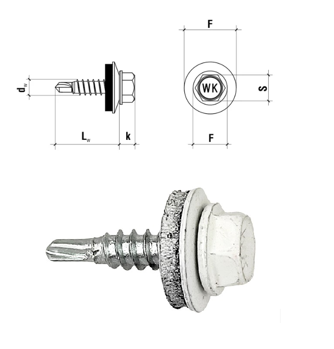 Wkręty zszywki do blach 4,8x19
