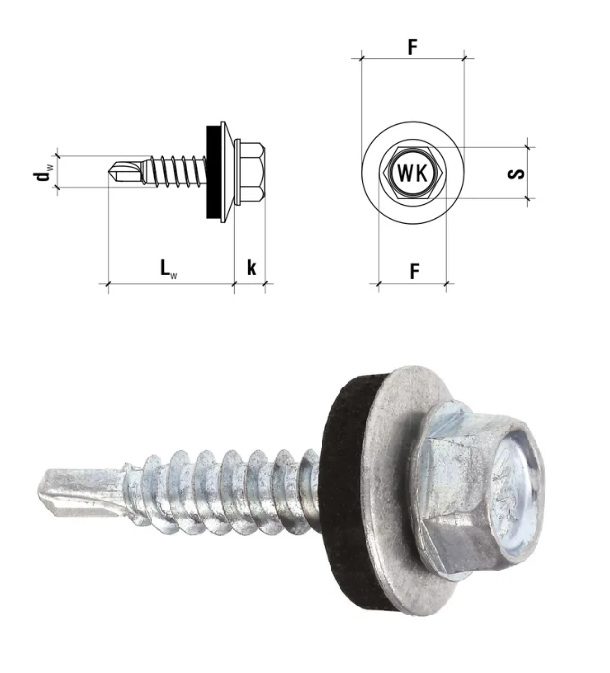 Wkręty farmerskie zszywki w ocynku 4,8x25