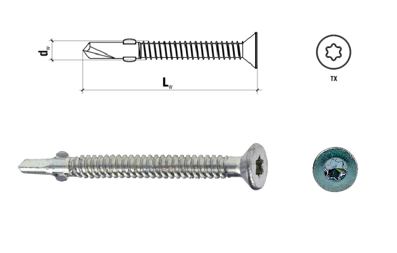 Wkręty samowiercące na TORX
